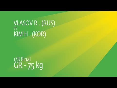 1/8 GR - 75 kg: R. VLASOV (RUS) df. H. KIM (KOR), 7-5