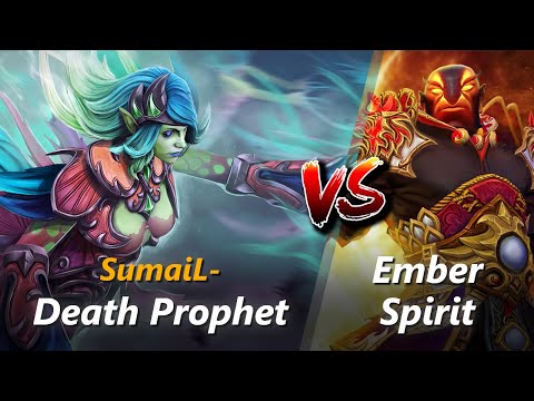 SumaiL- mid Death Prophet vs Ember Spirit | First 10 minutes