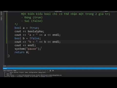 C++ cơ bản - Kiểu dữ liệu bool