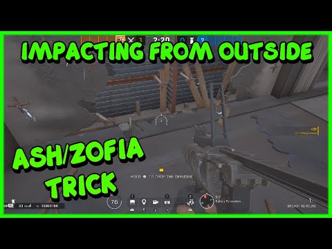 NEW Ash/Zofia Trick To Get Battery's Off Wall From Outside in Rainbow Six Siege