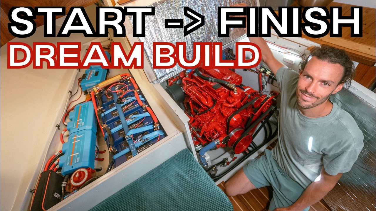 COMPLETE 12V Electrical Build on a Sailboat. START TO FINISH.