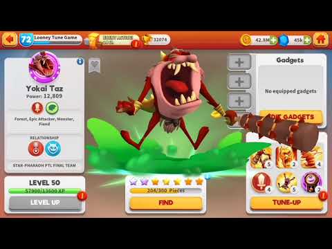 Looney Tune Game-Yokai Taz Rank-up & Tune-up