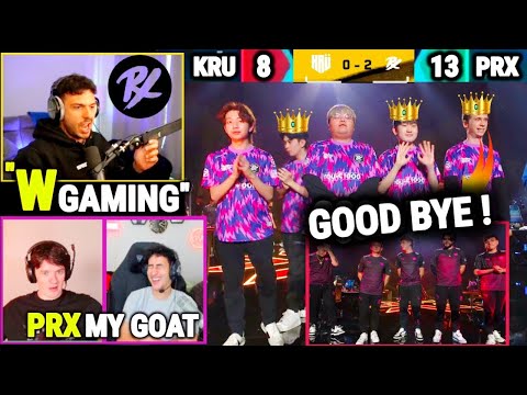 Tarik Sliggy & Subroza Reacts to Kru Tried Hard to Win Against PRX W Gaming in VCT Champions 2023