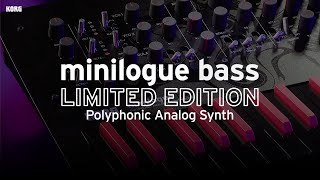 Korg minilogue bass - Limited Edition, Polyphonic Analog Synth