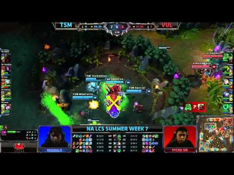 Vulcun great comeback Baron steal + Ace against TSM after Regi gets caught | NA LCS Summer 2013 W7D1
