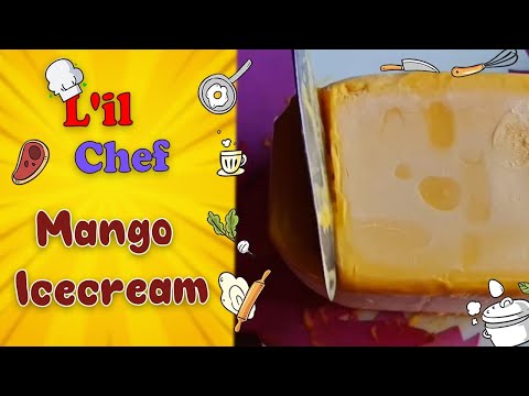 Mango Ice Cream | #LilChef | Dhriti Anchan | #LockdownDiaries | Sanjeev Kapoor Khazana