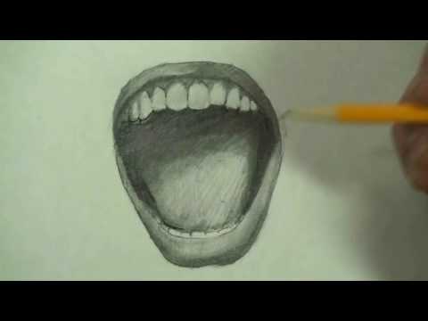HD How to Draw an Angry Mouth Step by Step (Scream Face ...