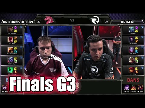 Unicorns of Love vs Origen | Game 3 Finals S5 EU LCS Regional Qualifier for Worlds | UOL vs OG G3