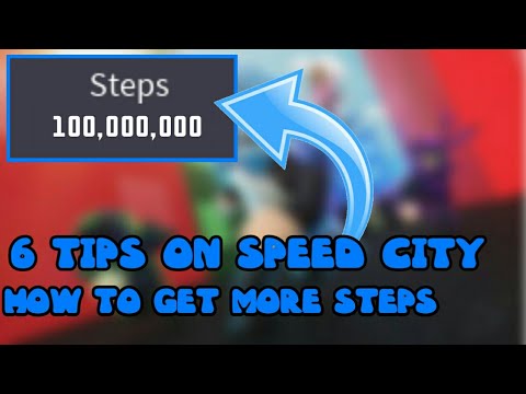 [ROBLOX SPEED CITY] HOW TO GET MORE STEPS||6 TIPS BY GODLIKE