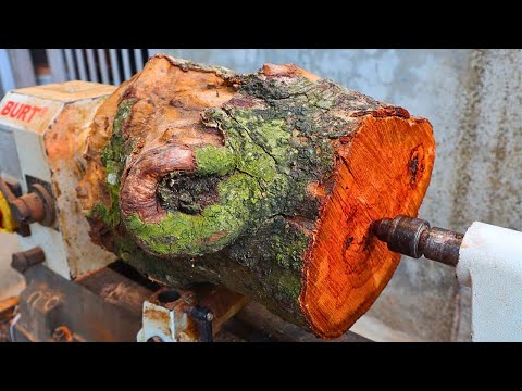 Wood turning//royal wood.a beautiful wood,