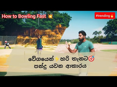 Fast bowling tips 🔥| පන්දුවේ වේගය වැඩි කර ගැනීමේ උපක්‍රම | Improve your bowling speed in #cricket