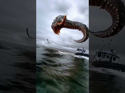 🥶no escape from here! #creepy #scary #creature #sea #japan #ai #horror