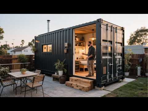 Man Builds Amazing DIY Tiny Home Inside a CONTAINER | by @Fabricatusueno