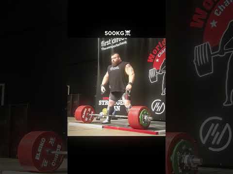 The 500kg Deadlift Is No Longer A Myth💯 #gym #strongman #eddiehall #motivation #strength #strongman