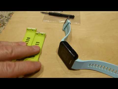 Garmin Forerunner 35 watch band removal and installation