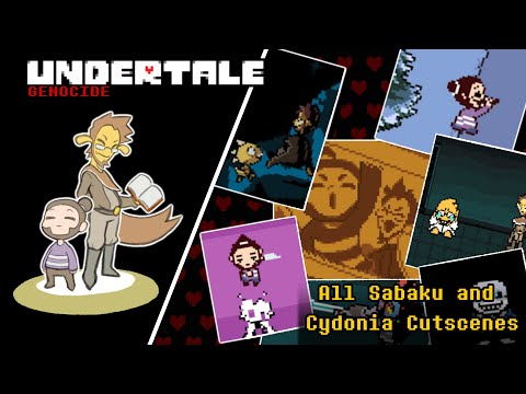 Undertale Genocide Run - All Sabaku and Cydonia Cutscenes w/ @SabakuNoMaiku  @Cydoniayt