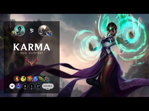 Karma Support vs Pantheon - KR Grandmaster Patch 12.11