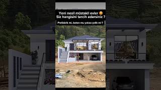 Siz hangi modeli ve sistemi tercih ederdiniz ? 🏡 #inşaat #beton  #müstakilev #pr