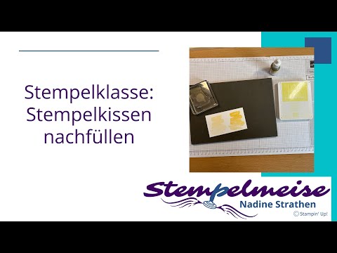 Stempelklasse: Stempelkissen nachfüllen, Anleitung Stampin‘ Up!