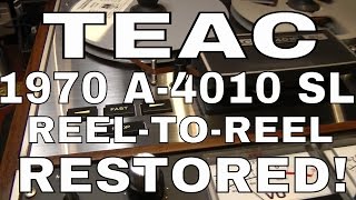 Video thumbnail for Restored Vintage 1970 TEAC A-4010 SL Reel to Reel Tape Deck by John Kelm (John's Video Fest)