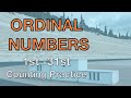 Ordinal numbers in English 1-31 counting practice
