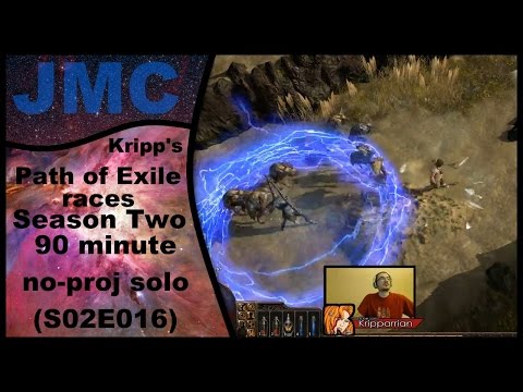 Kripp's Path of Exile races - Season Two, 90 Minute No-Proj Solo (S02E016)