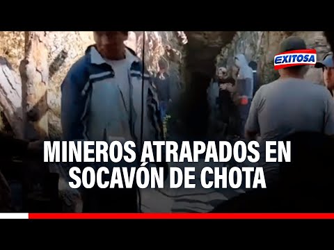 🔴🔵 Mineros de carbón quedaron atrapados en socavón de Chota