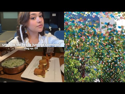 vlog ep. 09⎢grwm, festa junina, shopping, jantar!!