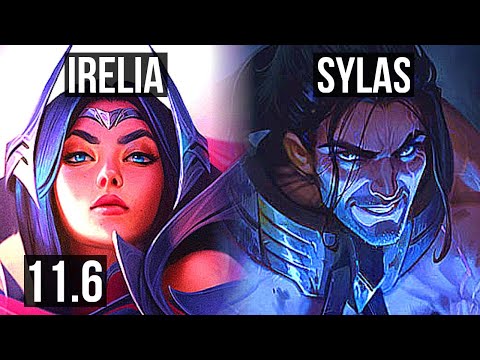 IRELIA vs SYLAS (TOP) | 9/1/4, 500+ games, Dominating | KR Grandmaster | v11.6