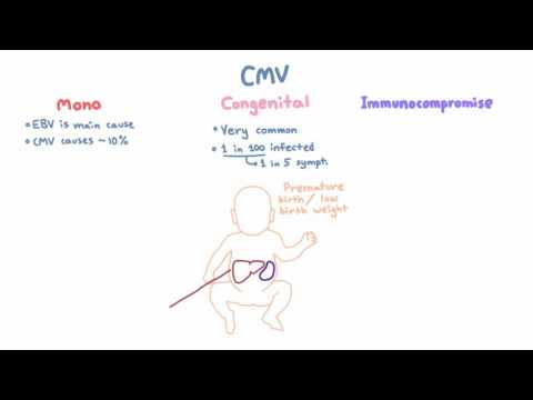 CMV Clinical Syndromes - Mono, Congenital Infection, Immunocompromised Hosts