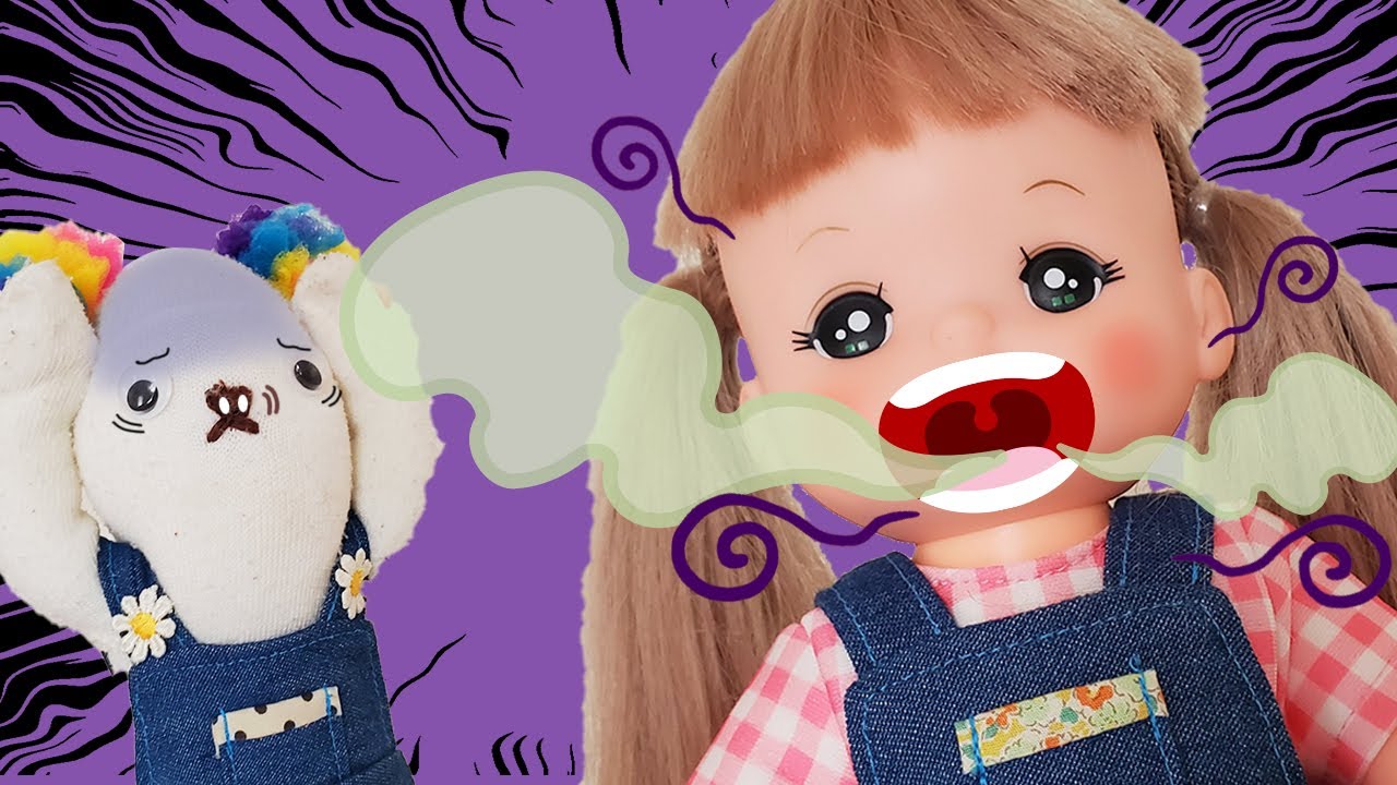 【寸劇】メルちゃん　はみがきしないとお口がくさ～い！？虫歯にならないようにしっかりはみがきしよう！はみがきごっこ　教育　ぴえん