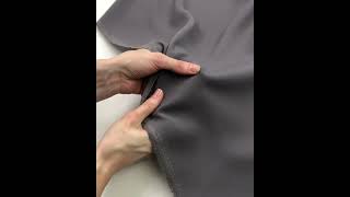 8058-48 Искусственный креп-шёлк цвет Серый 120 гр/м2, 150 см на YouTube