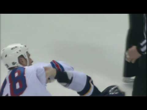 Colton Orr vs Tyson Strachan Feb 16, 2009
