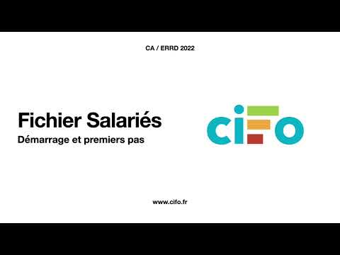 Salariés CIFO  : démarrage du fichier salariés