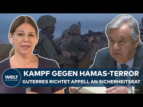 KRIEG IN NAHOST: UN-Generalsekretär António Guterres fordert Weltsicherheitsrat zum Handeln auf