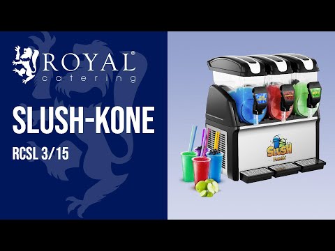 video - Kakkoslaatu Slush-kone - 3 x 12 l - Royal Catering