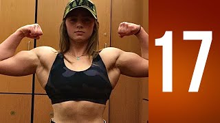 Caroline(17) - Young muscle girl with biceps
