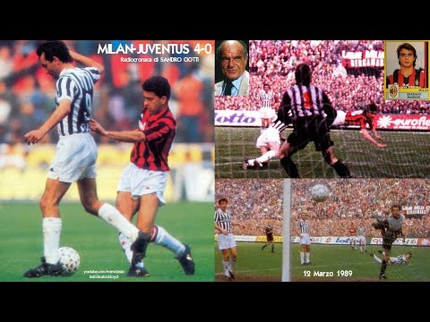 Milan-Juventus 4-0 (12/3/1989) Radiocronaca di Sandro Ciotti (Tutto il calcio minuto per minuto)