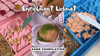 Cat Enrichment Lickmat ASMR Compilation #2 | relaxing cat food sounds