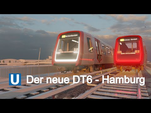 U-Bahn Hamburg - Der neue DT6 (eigene 3D Animation & Designkonzept) [HD]