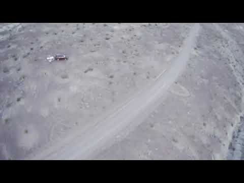 drone footage of the road and area