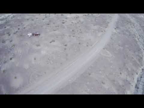 drone footage of the road and area