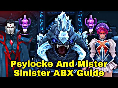 Mister Sinister And Psylocke Captain Britain ABX Gameplay Guide - Marvel Future Fight