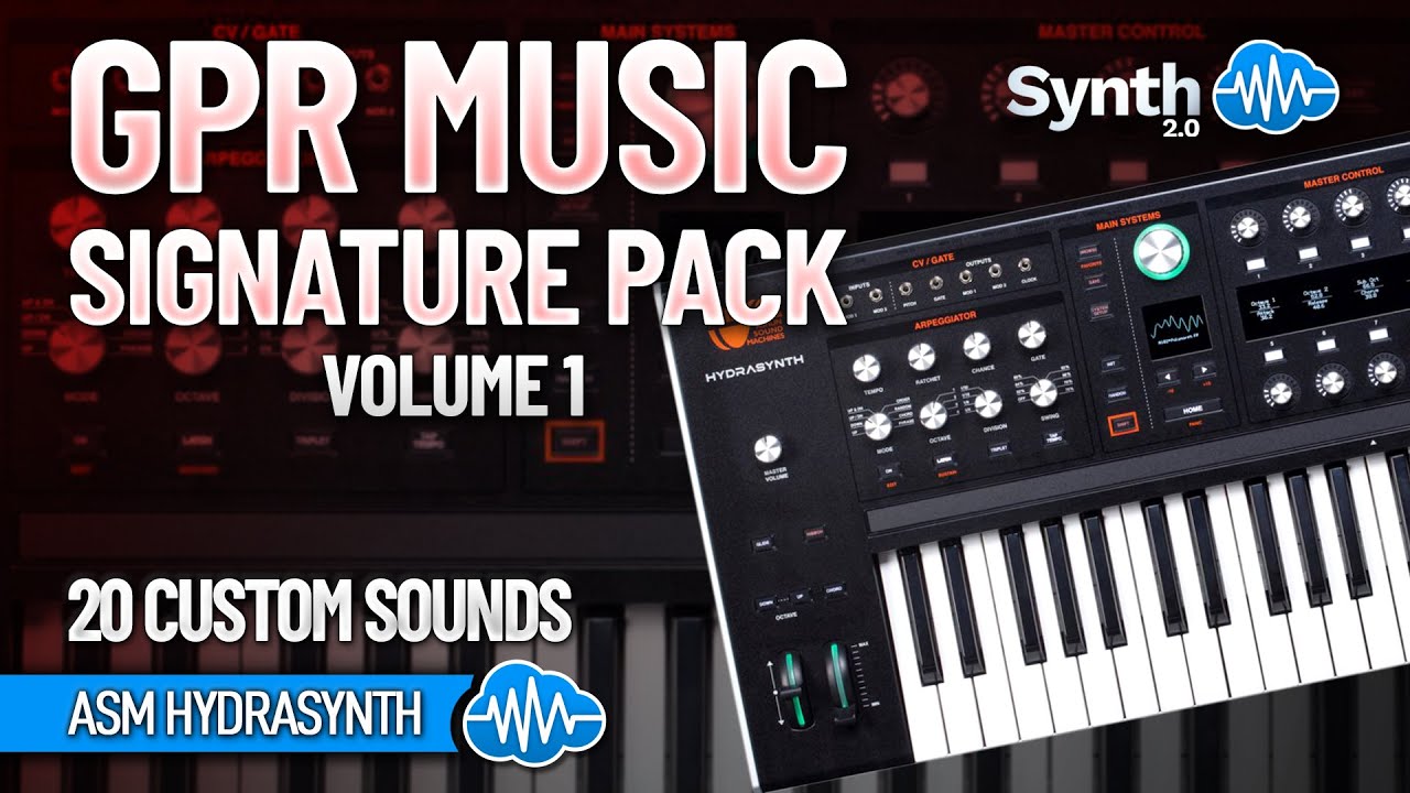 GPR021 - GPR MUSIC Signature Pack V1 - ASM Hydrasynth Series ( 20 presets ) - Video Preview 1