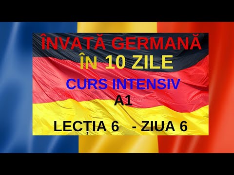 Germana Pentru Incepatori Rapidsi Usor Curs intensiv A1 Lectia 6