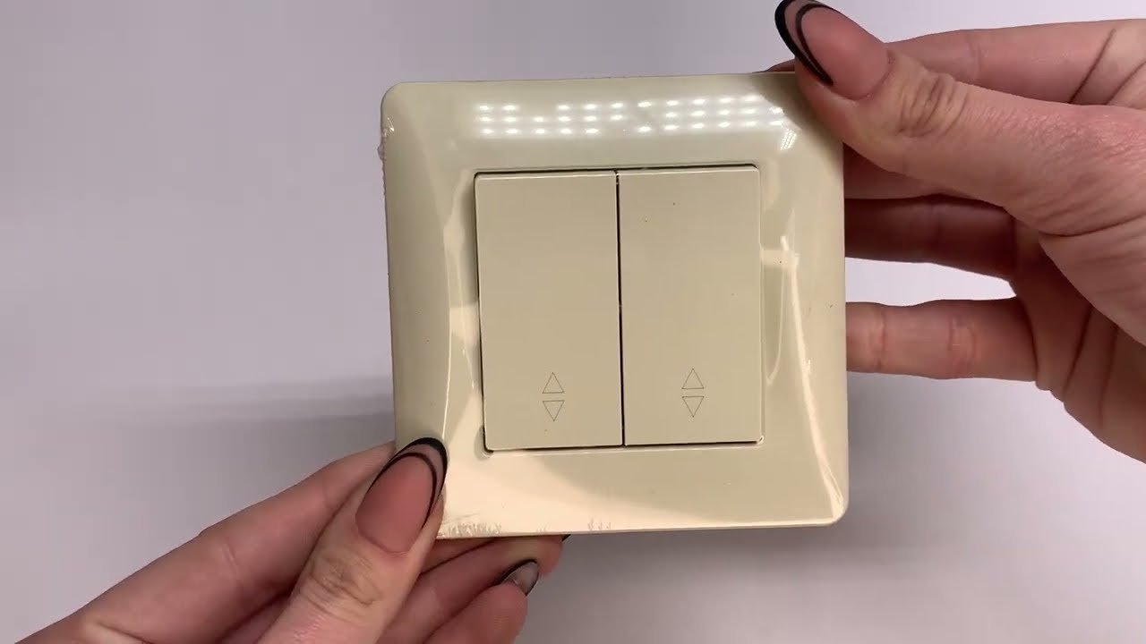 Вимикач двоклавішний прохідний VIDEX Binera крем VF-BNSW2P-CR