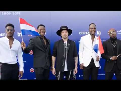 🇳🇱 Interview with Waylon from the Netherlands @ Eurovision Blue carpet in Lisbon 2018