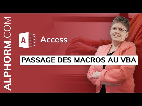 Formation Access 2016 VBA Initiation | Passage des macros au VBA