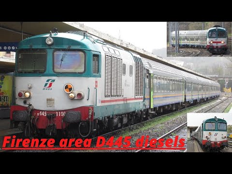 Thumbnail for Italy: Trenitalia Class D445 diesels on passenger trains from Firenze to Siena & Borgo San Lorenzo by Blues bi