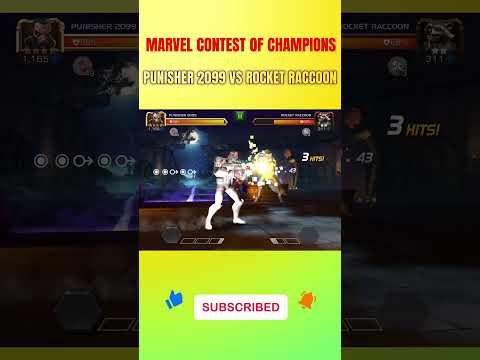 PUNISHER 2099 VS ROCKET RACCOON |MARVEL CONTEST OF CHAMPIONS| #spiderman #gameplay #avengers #hulk